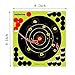 JingZhouYang Shooting Targets 6.5 Inch Self Adhesive Paper Reactive Splatter Targets Stickers 100 & 75 & 50 & 40 & 25 Pack for Gun Rifle Pistol Bb Gun Airsoft Pellet Gun Air Rifle