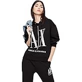 Armani Exchange womens Icon Project Hooded Sweatshirt