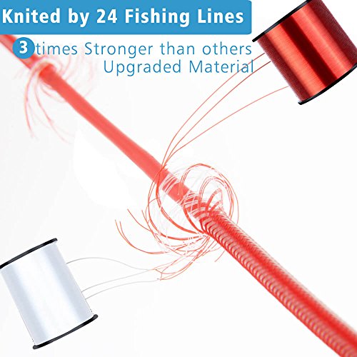 POWERbeast iPhone Charger Lightning Cable 3FT 6FT(3PACK) Nylon+Fishing Line Braided Charging Cable Cord to USB Charger Compatible with iPhoneX 8 8Plus 7 7Plus 6s 6sPlus 6 6Plus 5 5s 5cSE iPad iPod