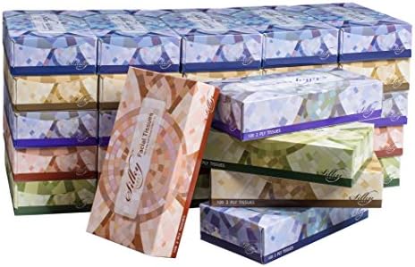 Silky Soft T100VAP 2-Ply Facial Tissues in a Box, White, 100/Tissues a Box, 30/Case (3000 Tissues) (Pack of 3000)