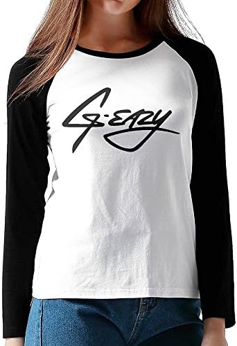 G-Eazy Women's Full Sleeve T Shirt Baseball Tee Black Large
