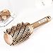[Upgrade] BIBTIM Round Hair Brush with Boar Bristle for Blow Drying, Curling & Straightening, Professional Salon Styling Brush, Nano Technology Ceramic for Perfect Volume & Shine (Gold)