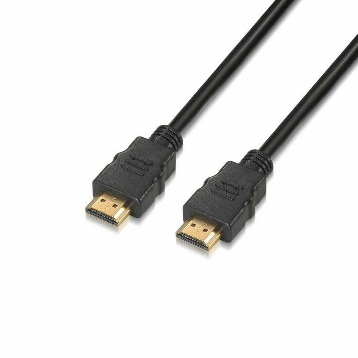 AISENS A120 – 0119 – 1 m HDMI 2.0 Cable (4 K, HDR, 60 Hz, High Speed with Ethernet, 18 Gbps, Ultra HD) Black