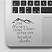 Decal & Sticker Pros Mountain Design Motivational Quote Decal Laptop Macbook Trackpad Keypad Sticker