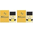 Lomani Ab Spirit Millionaire Eau De Toilette Spray for Men, Gold, 3.3 Ounce (Pack of 2)
