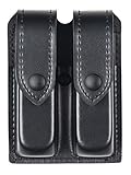 Safariland Duty Gear Glock 17, 22, Black Snap Double Handgun Magazine Pouch (Plain Black)