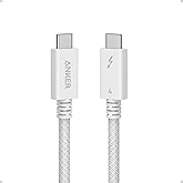 Anker Prime Thunderbolt 4 Cable, 3.3 ft USB C to USB C Cable, 240W Charging, 40Gbps Data Transfer, Supports 8K/4K Displays, for iPhone 16 Series, MacBook Air, iPad, Samsung (Thunderbolt 4-Certified)