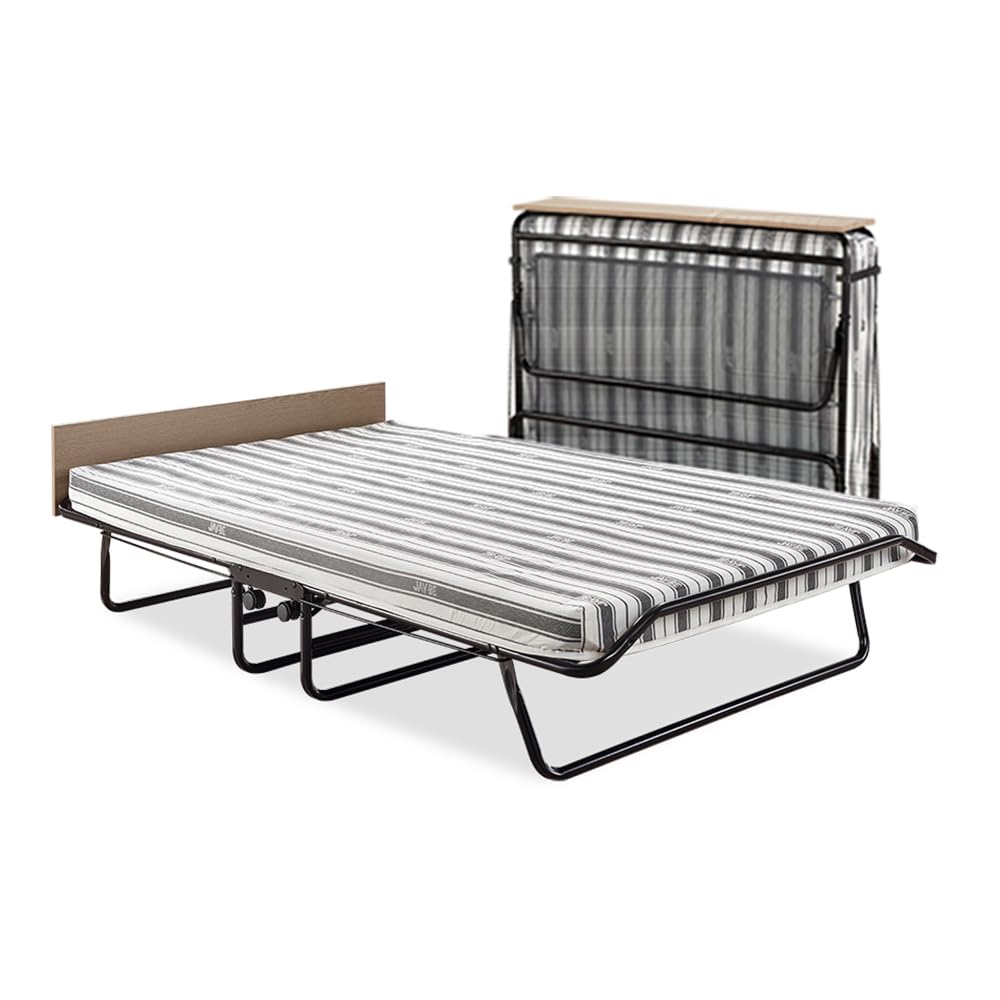 JAY-BE Supreme Folding Bed with Rebound e-Fibre Mattress and Automatic Folding Legs, Compact, Small Double