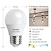 aooshine LED Globe Light Bulbs 40 Watts, 4 Watt Soft White 2700K LED Bulb, Standard E26 Screw Base 400 Lumens A15/G45 Shape Decorative Edison Home Lighting Non-Dimmable (Pack of 6)