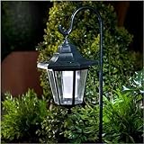 Unibos Set of 2 Solar Classic LED Shepherd Hanging Garden Lanterns Coach view 2
