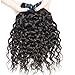 Vipbeauty 3 Bundles Of Brazilian Hair 6A Grade 100% Unprocessed Virgin Water Wave Wair Natural Black 95-105g/pc