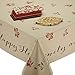 DII Rustic Autumn Leaves Kitchen Collection Thanksgiving & Fall Table Décor, Tablecloth, 60x120