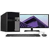 Computador Desktop Completo Quantum Intel Core i3 6GB HD 500GB Monitor 19.5" HDMI LED com mouse e teclado, PRETO, Média, 2923
