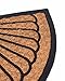 BirdRock Home 18 x 30 Half Round Natural Coir and Rubber Doormat - Natural Fibers - Outdoor Doormat - Keeps Your Floors Clean - Decorative Design - Non Brush Coir