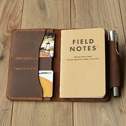 Personalized Leather Refillable Composition Notebook Cover