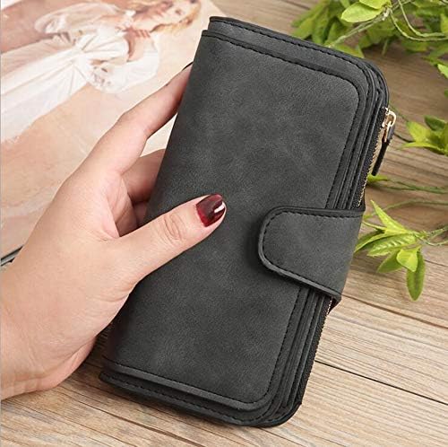 MODYL Wallet Ladies Korean Long Wallet Card Bag Clutch Bag,Black