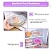 DARUNAXY 3.74'' Diameter Silicone Stretch Lids, 6 pcs Assorted Color Same Sizes and Shape of Containers,Reusable, Durable and Expandable Food Covers, Keeping Food Fresh, Dishwasher and Freeze