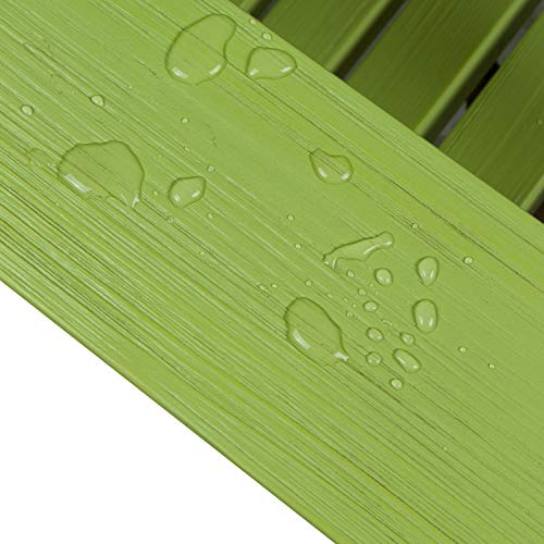 Shine Company 4621LG Westport II Hydro-TEX Finish, Lime Green Wooden Adirondack Chair