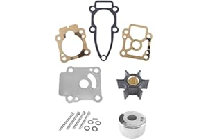 Marinepro Water Pump Impeller Repair Kit for 803750A03 Mercury Outboard 8 9.9 HP Nissan and Tohatsu 3B2873222M 3B2-87322-2