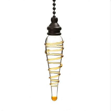 Pull Chains For Ceiling Fans Cristal Glass Bullet Pendant 12 Inch