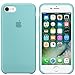 Dawsofl Soft Silicone Case Cover for Apple iPhone 8 (4.7inch) Boxed- Retail Packaging (Sea Blue)