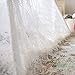 Lace Teepee Tent for Kids, Boho Tent Outdoor | Indoor, White Teepee Tent for Girls, Sheer Lace Tipi Canopy for Wedding, Party, Photo Prop