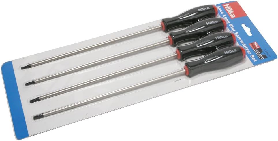 Hilka 37204000 Long Star Screwdriver Set, 4 Piece