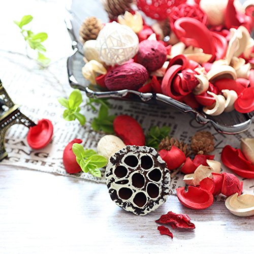 image for Qingbei Rina Gifts,Red Strawbarry Potpourri Bag,including lotus pod,Fl
