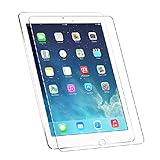 HDE Tempered Glass Screen Protector for New Apple iPad Air 1 / Air 2/9.7 - Easy to Install Scratch Resistant LCD Guard for 9.7 Inch iPads