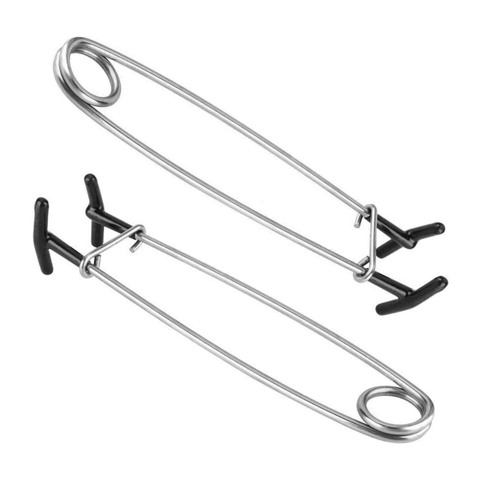 DADADEFEIJI 2 Pcs Fish Mouth Spreader Fish Mouth Opener Spring Steel Jaw Retractor Stainless Steel Fish Mouth Hook Remover Jaw Spreader Fishing Accessories