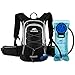RUPUMPACK Insulated Hydration Backpack Pack with 2L Water Bladder - Keeps Liquid Cool Up to 4 Hours, Fit Outdoor Gear for Hiking, Running, Cycling, Camping, Skiing, Black+Grey
