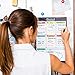 Colore Snow-White Large Dry Erase Magnetic Whiteboard for Fridge or Calendar - Portable & Stain-Proof White Board