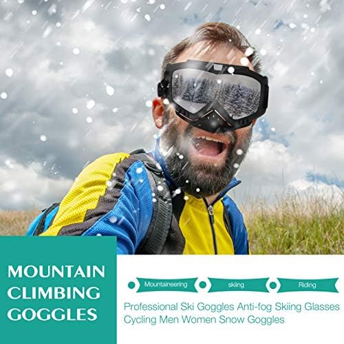 Black anti-fog cycling goggles made of sturdy and resistant materials, providing a snug fit.