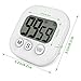 Digital Kitchen Timer, Gvoo Big Digits Loud Alarm Magnetic Backing Stand with Countdown LCD Display for Cooking, Baking 2 Pack White