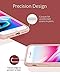 Anker iPhone 8 Plus 7 Plus Silicone Case, KARAPAX Silicone Gel Rubber Shockproof Case Cover with Soft Microfiber Cloth Cushion [Support Wireless Charging] [Slim Fit] for iPhone 8P/ 7P - Blush Pink