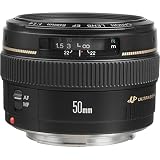 Canon EF 50mm f/1.4 USM Standard & Medium Telephoto Lens for Canon SLR Cameras - Fixed (Renewed)