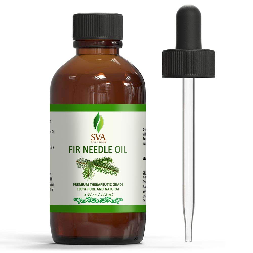 SVA ORGANICS 100% PURE SIBERIAN FIR NEEDLE ESSENTIAL OIL 4 OZ (118 ML) THERAPEUTIC GRADE: Beauty