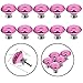 YUYIKES 40mm Diamond Shape Crystal Glass Cabinet Knobs Pink 12 Pack for Drawer Chest Bin Dresser Cupboard
