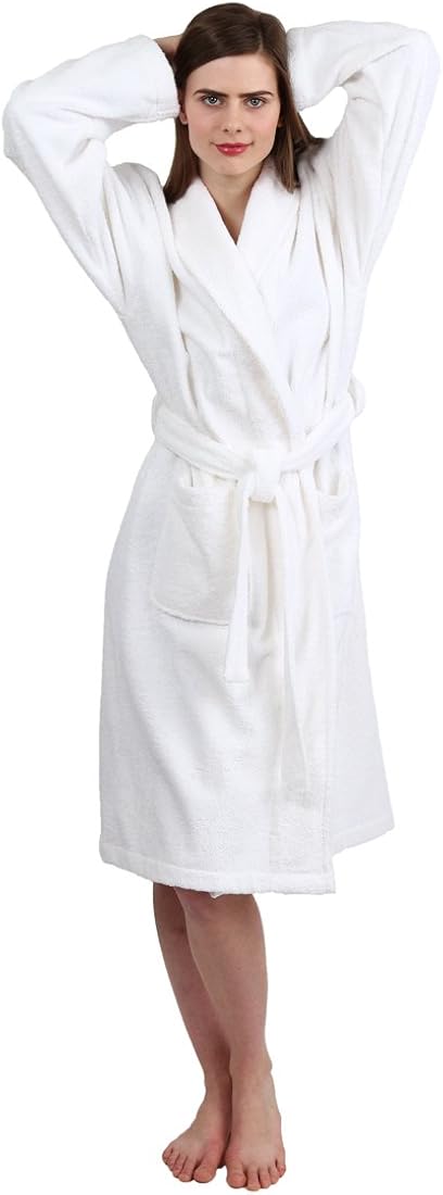 TowelSelections Women's Robe, Turkish Cotton Terry Shawl Bathrobe