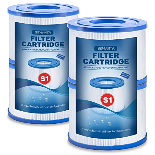 Amazon Intex Pure Spa Filter S1 Hot Tub Filter [4 Pack] Type S1