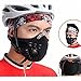 WOLFBIKE Super Anti-Pollution Motorcycle Bicycle Cycling Racing Mask Carbon Cloth Bike Ski Half Face Mask Filter City Style. Multiple Colors Available: Colorful, Green, Black (Black-B)