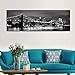 Large Size Xlarge Modern Canvas Wall Art Black and White New York Cityscape Brilliant Brooklyn Bridge Canvas Prints Home Office Wall Decoration