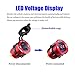 YONHAN 12V USB Outlet QC3.0 Dual USB Charger Socket, Cigarette Lighter Socket with LED Voltmeter, Waterproof Aluminum Car Charger Adapter DIY Kit - Red