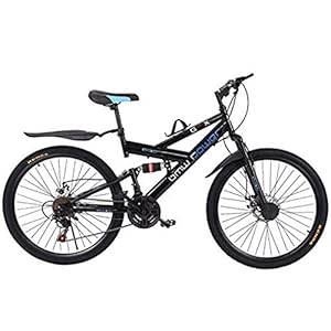 Volwassen mountainbikes, 26 inch Carbon Steel Mountainbike,21 Speed Fiets Volledige Suspension MTB,Versnellingen Dual…