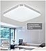 AFSEMOS 6000K LED Ceiling Light Flush Mount 24W 9.84inch Square LED Ceiling Lamp Without Flicker,2050 Lumens, IP44, 80Ra+ (Daylight White)