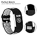 iGK Silicone Replacement Bands Compatible for Fitbit Charge 2, Adjustable Breathable Sport Strap Smartwatch Fitness Wristband with Air Holes Grey Large