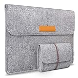 Inateck 13.3 Inch MacBook Air/ Retina Macbook Pro/ 12.9 Inch iPad Pro Sleeve Case Cover Ultrabook Netbook Carrying Case Protector Bag - Light Gray