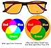 Eyekepper Blue Light Shield Computer Gaming Glasses-0.0 Magnification-Anti 97% Blue Light-High Definition Lens-100% UV Protection, Dark Orange Tinted Lens(Matte Black, 0.00)