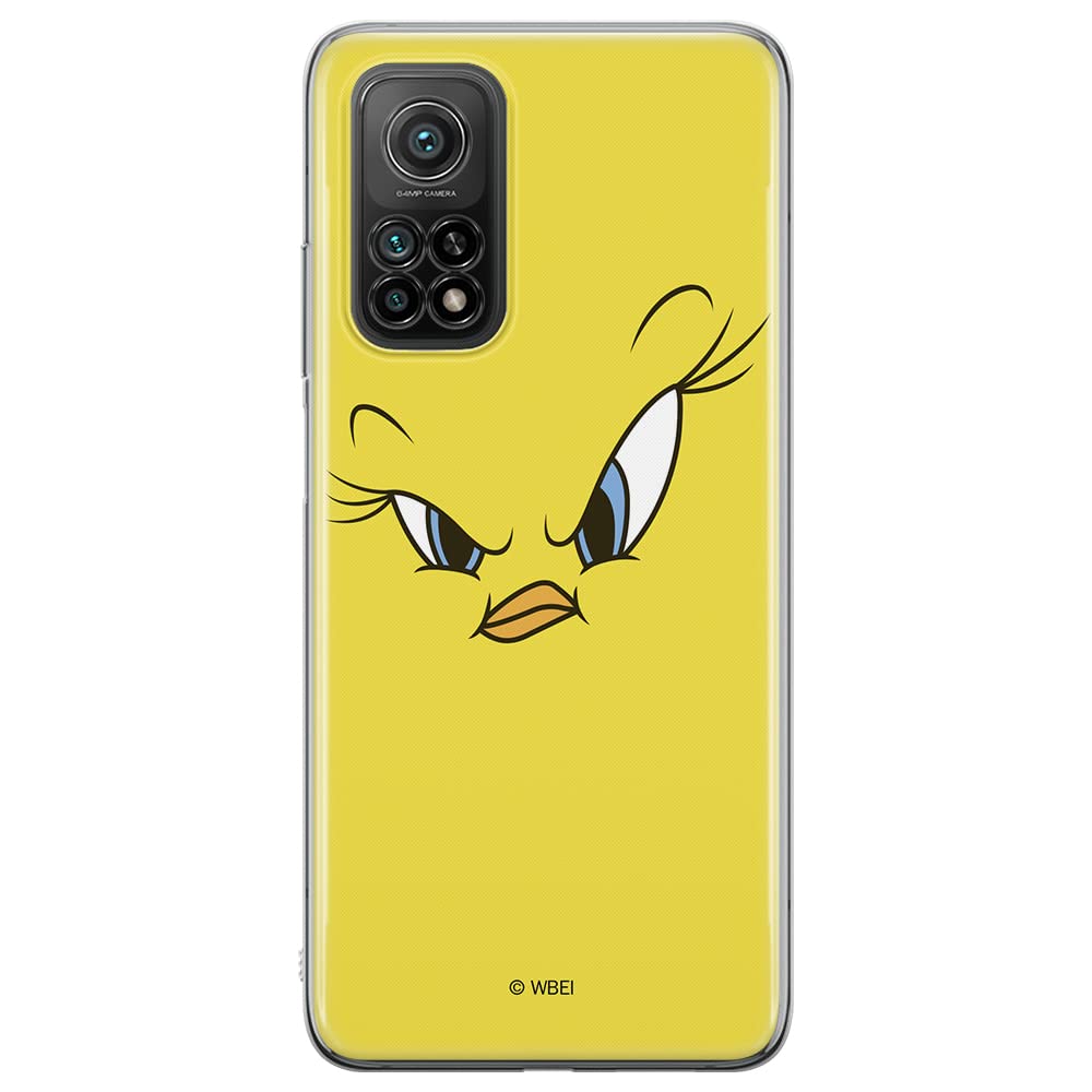 ERT GROUP mobile phone case for Xiaomi MI 10T 5G / MI 10T PRO 5G original and officially Licensed Looney Tunes pattern Tweety 001 optimally adapted to the shape of the mobile phone, case made of TPU