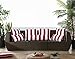 Ornavo Home Water Resistant Indoor/Outdoor Square Patio Decorative Stripe Throw Pillow Cushion - Insert Included - Set of 2 - 18